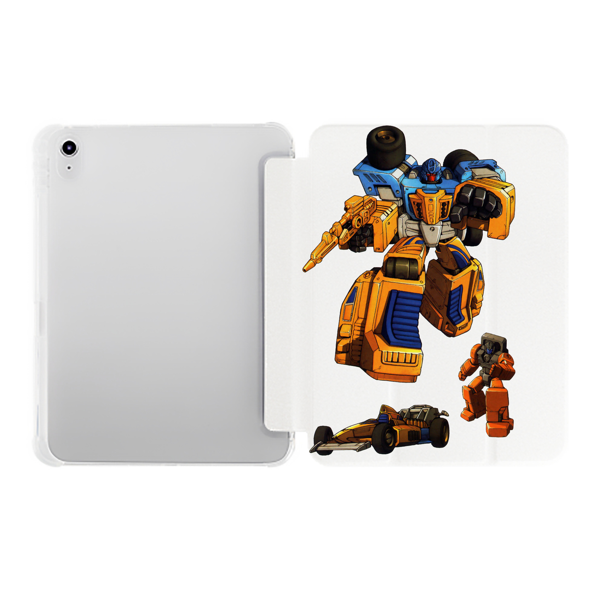 （画像用）  IPad ケース ペン収納付き 三つ折りスタンド PUレザー×シリコン 対応機種9.5/10.5/10.9インチ